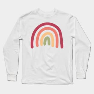 Rainbow Line Art Long Sleeve T-Shirt